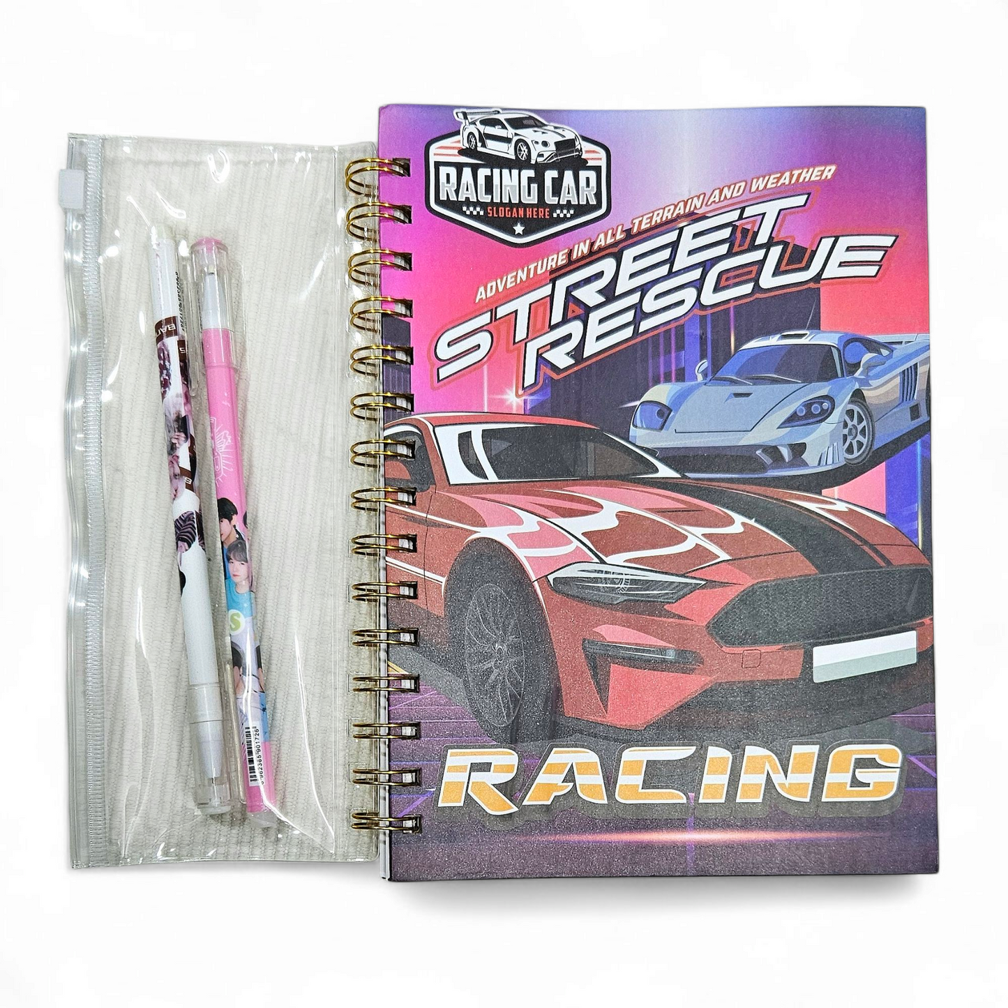 Boys notebook Racing