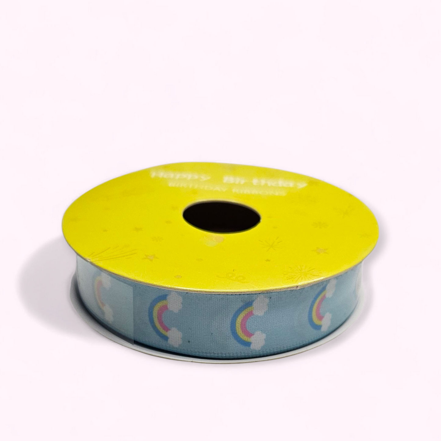 Imported ribbon with clouds & Rainbow, 3 yards, 2.7cm width