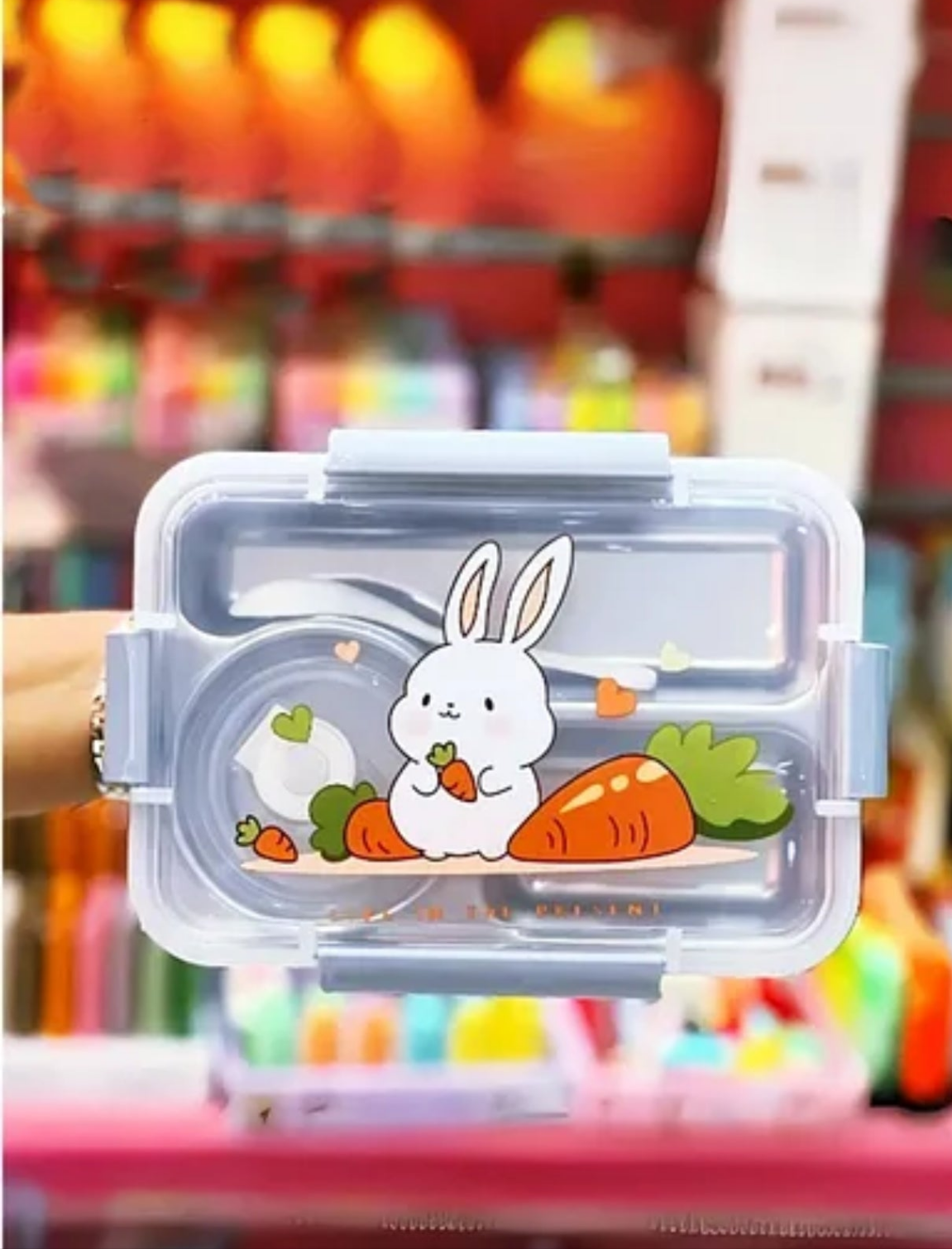 Stainless steel large lunch box for kids