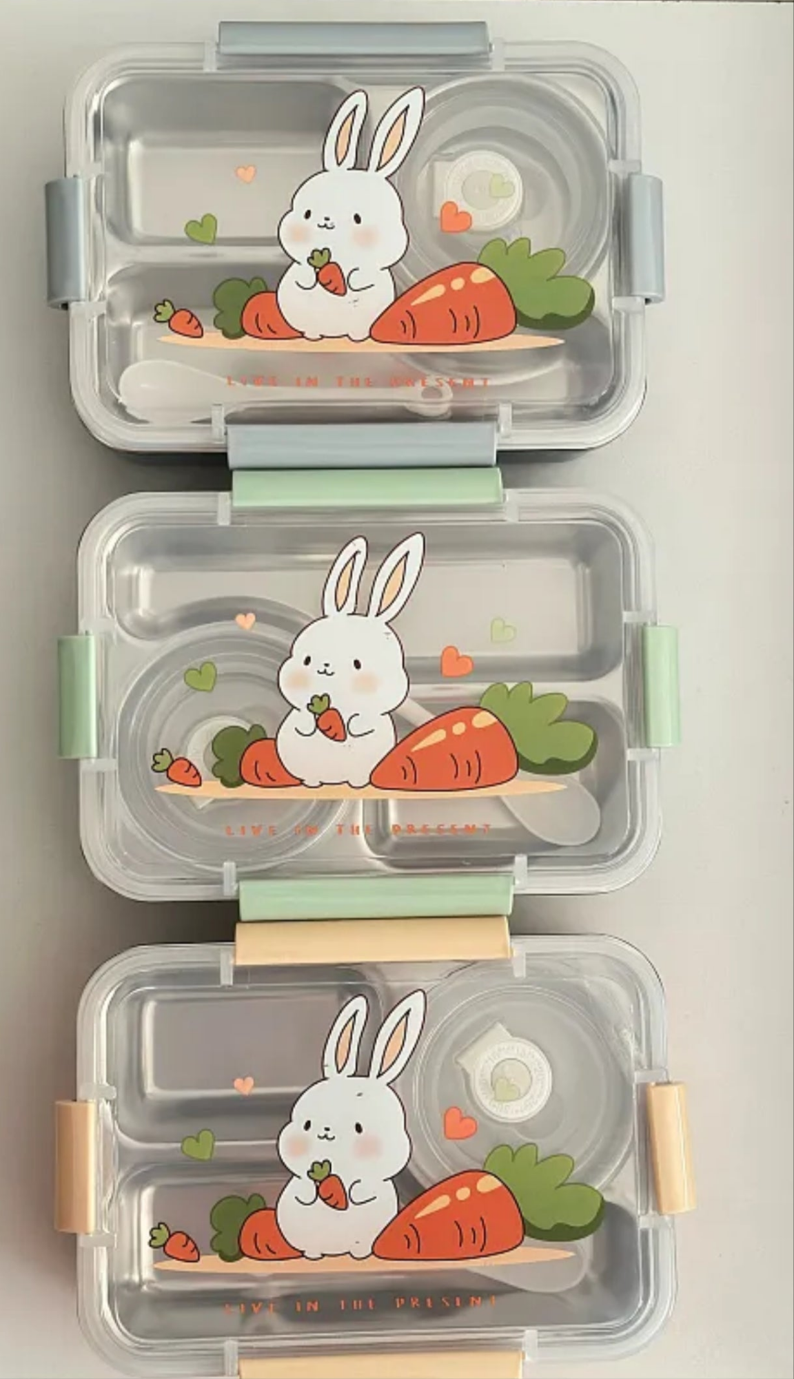Stainless steel large lunch box for kids