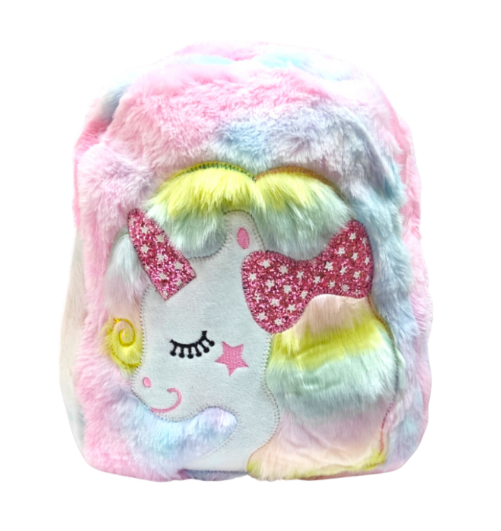 Picnic Bagpack/ preschool bag Fur Unicorn #306-5 Size 12"