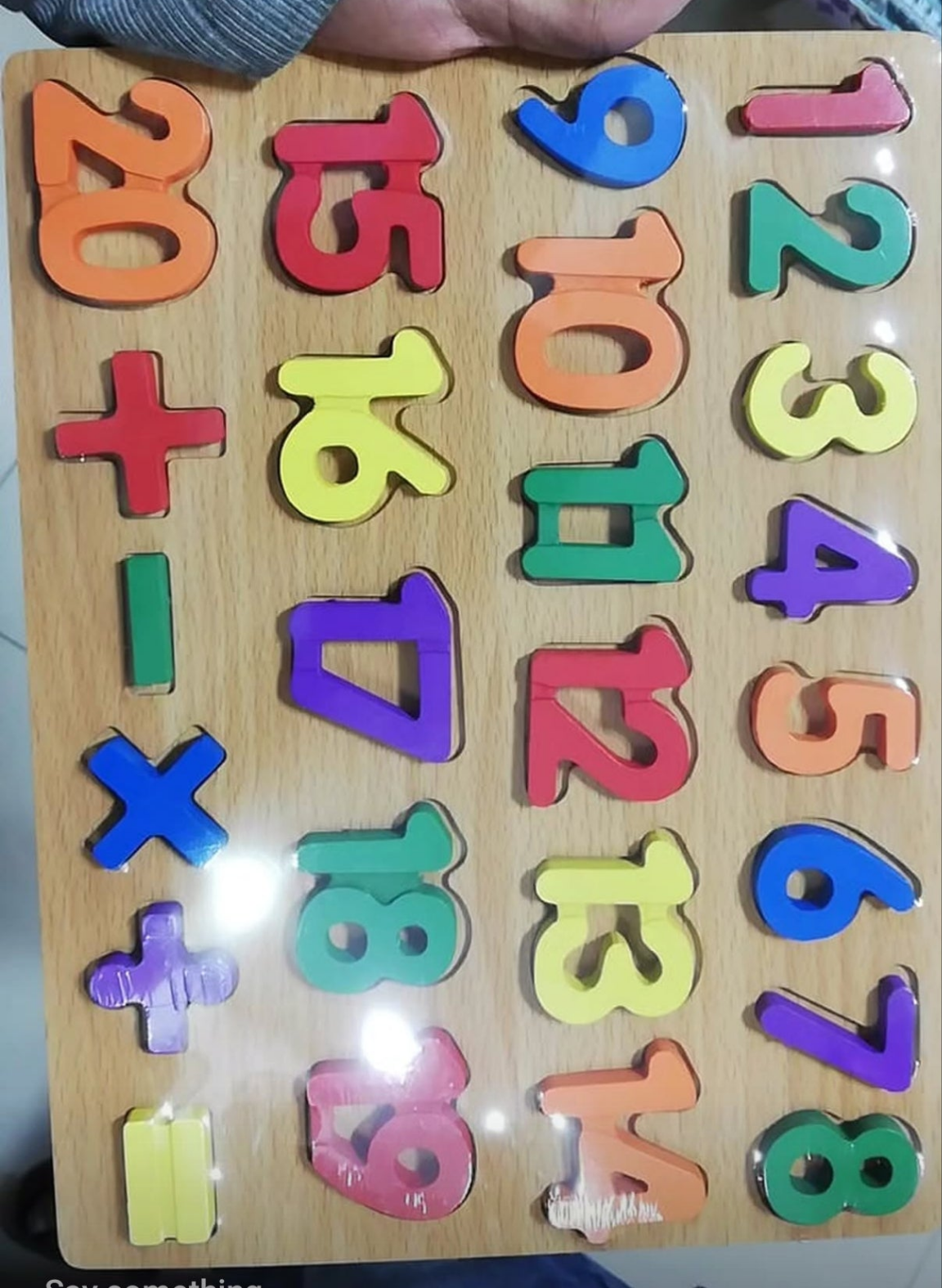 1 to 20 wooden board