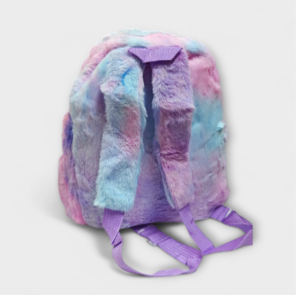Picnic Bagpack/ preschooler bag Fur Unicorn rainbow #306-4