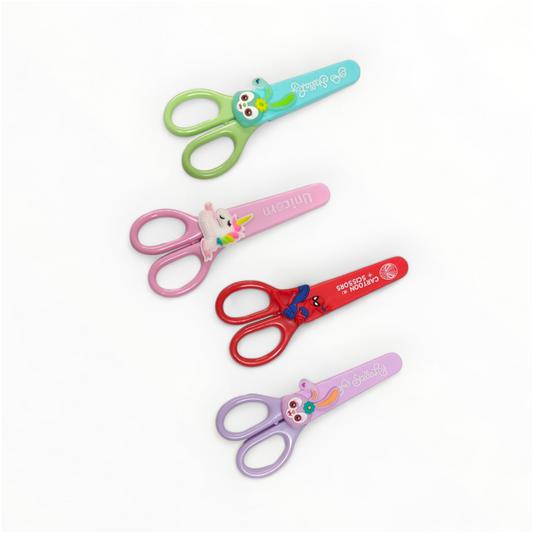 Kids stainless steel Scissors with safety cover