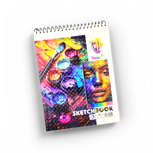 Premium sketch book with fine and granes paper quality