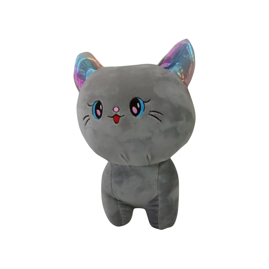 Whisker's Gray Cat Stuff Toy 11x8