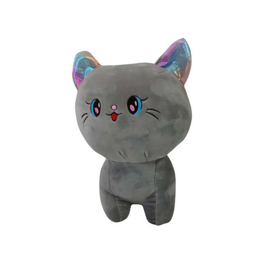 Whisker's Gray Cat Stuff Toy 11x8
