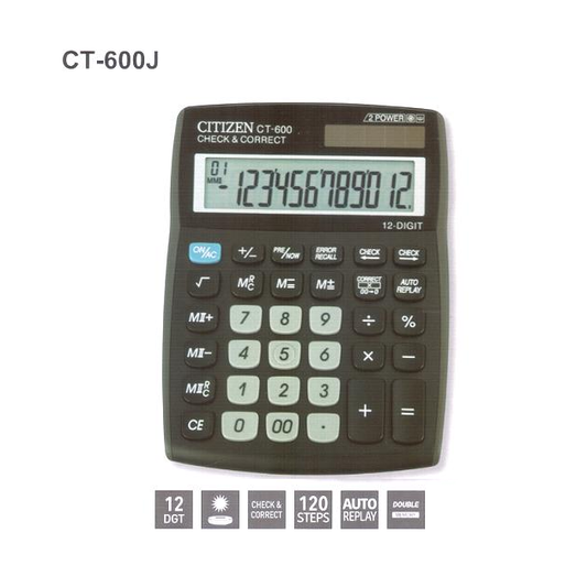 Citizen Calculator CT-600J