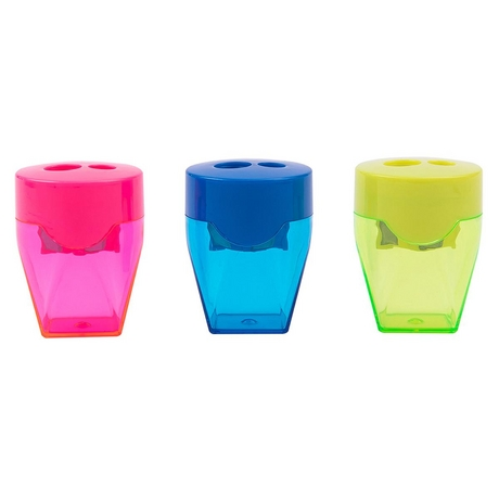 Deli 2 Hole Pencil Sharpener (3 Pcs) 39768