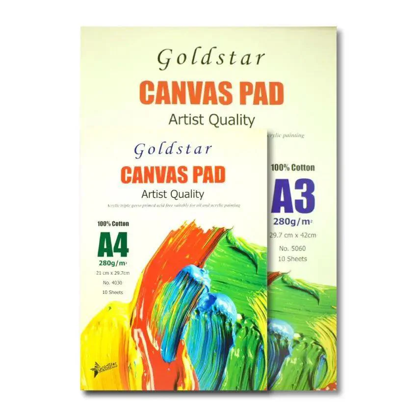 Gold Star Canvas Pad