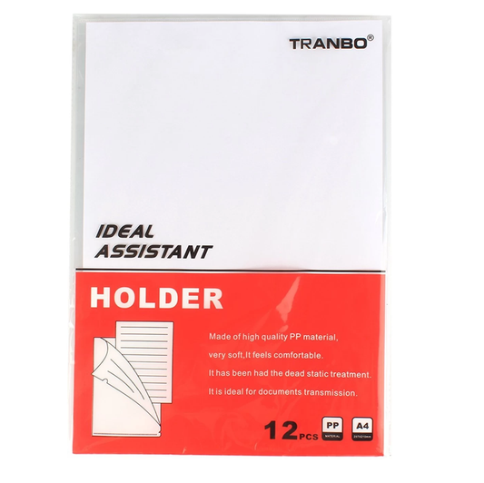 L Shape Folder A4 Pack Of 12