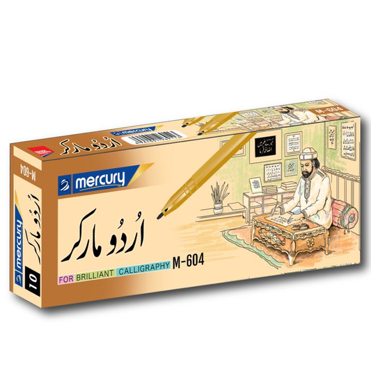 Mercury Fibre Urdu Marker Pack Of 10