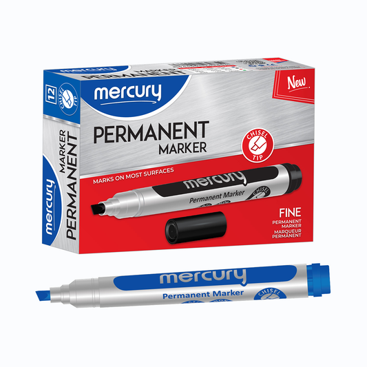 Mercury Permanent Marker Chisel Pack Of 12