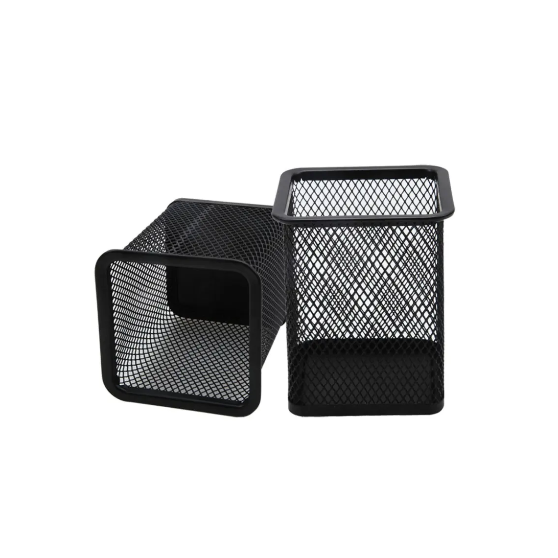 Metal Mesh Pen Jar Black