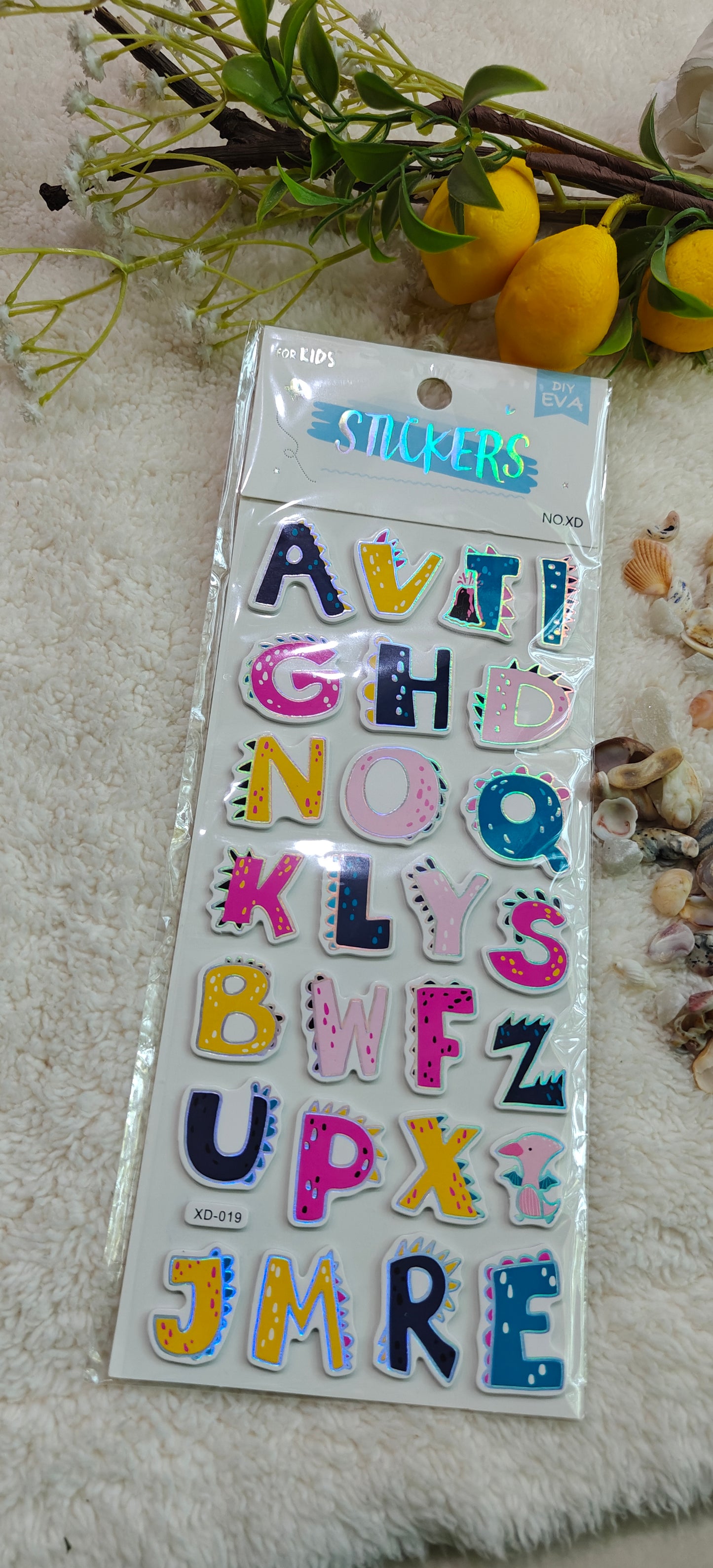 ABC initials stickers (XD-019, 020)