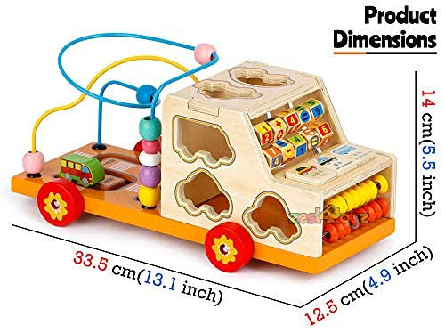 Wooden Multifunctional Studying Car