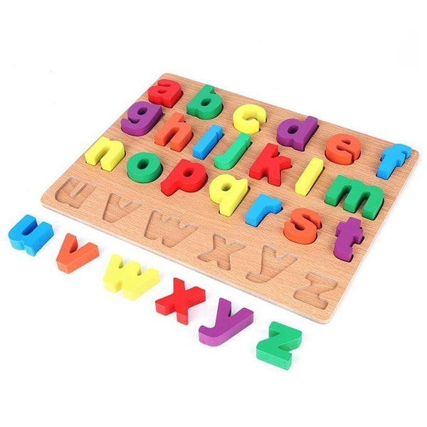 Wooden Small Alphabets 3D
