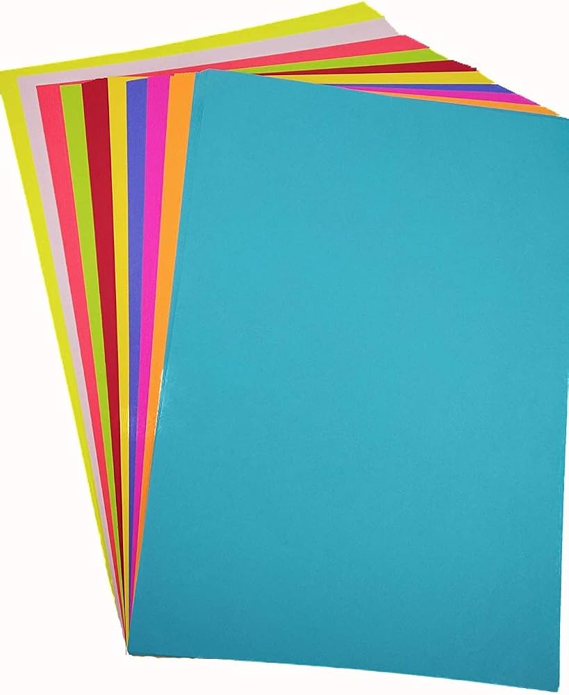 Computer Color Paper (100 Sheets - Mix Color) 70 GSM