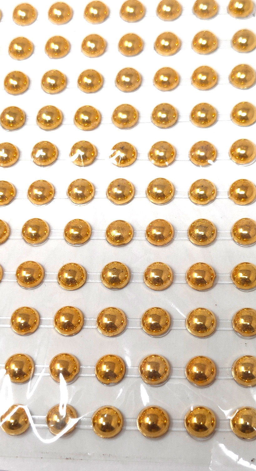 Golden beads stickers
