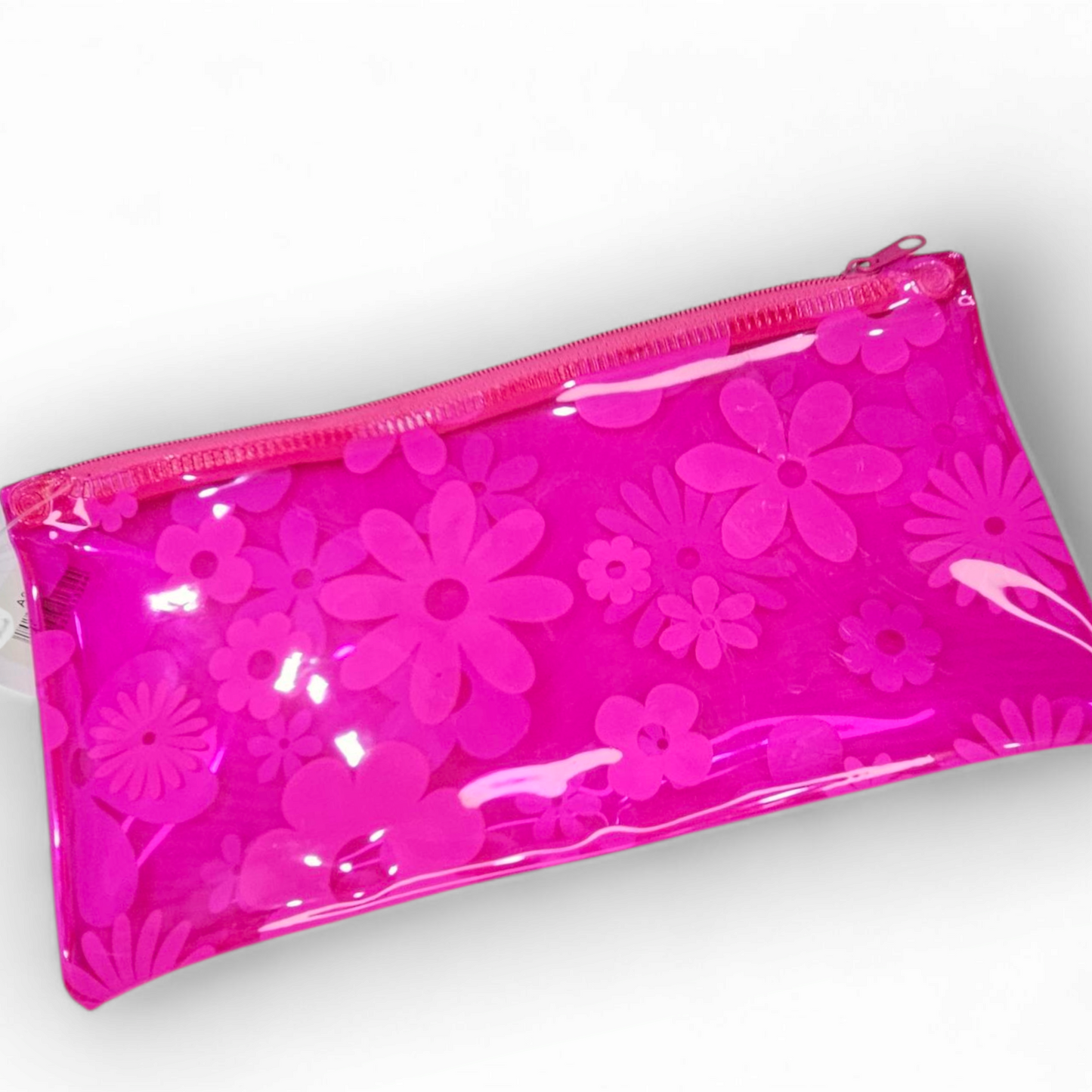 Transparent Zipper Pouch A6 Floral Multi Color