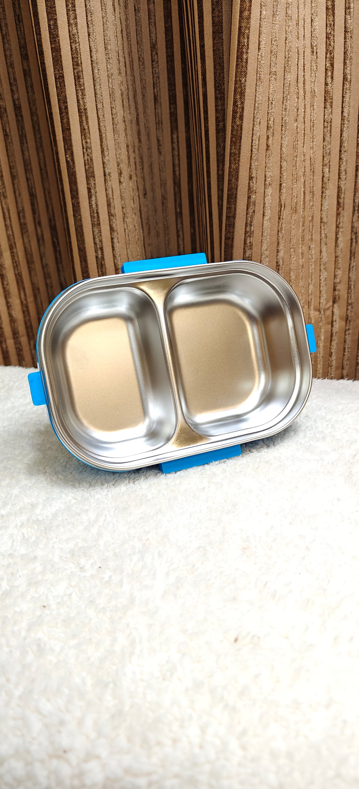 Cars mcqueen stainless steel lunch box with 2 comaprtments