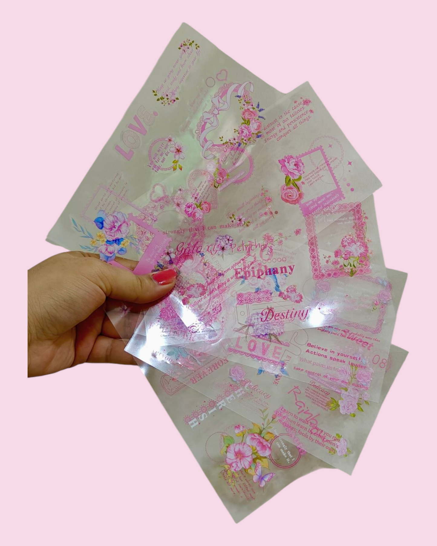 Pink lace Stickers #SLFH