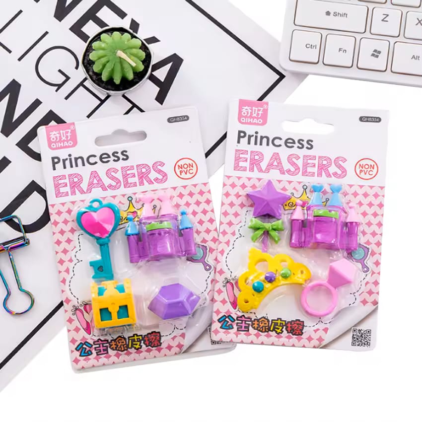 Princess DIY Erasers set
