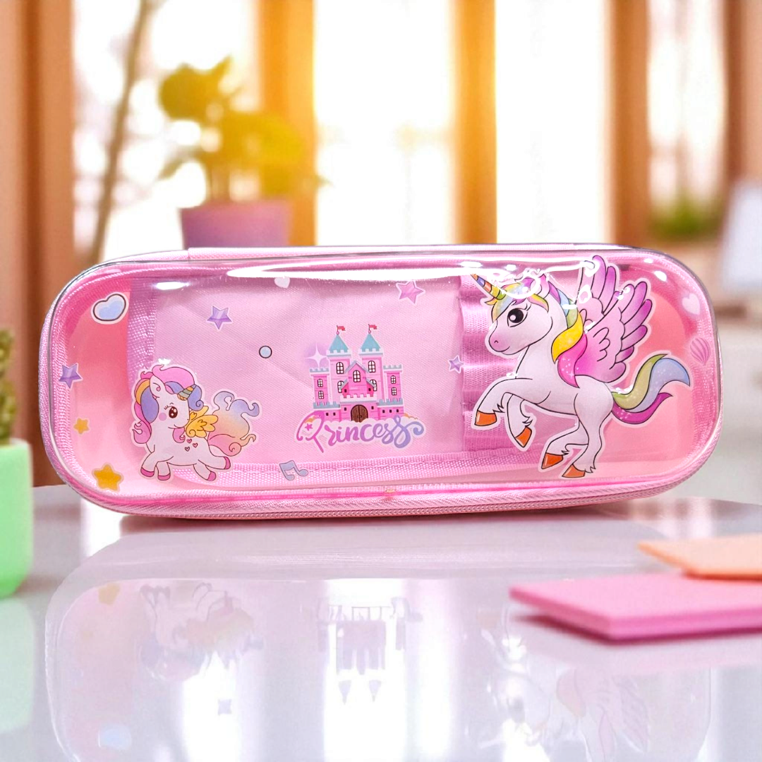 Zipper Pencil Pouch PVC Transaction Top