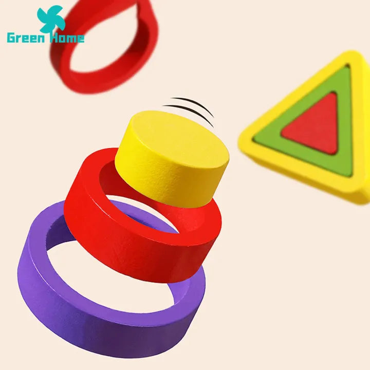 Wooden shapes puzzle