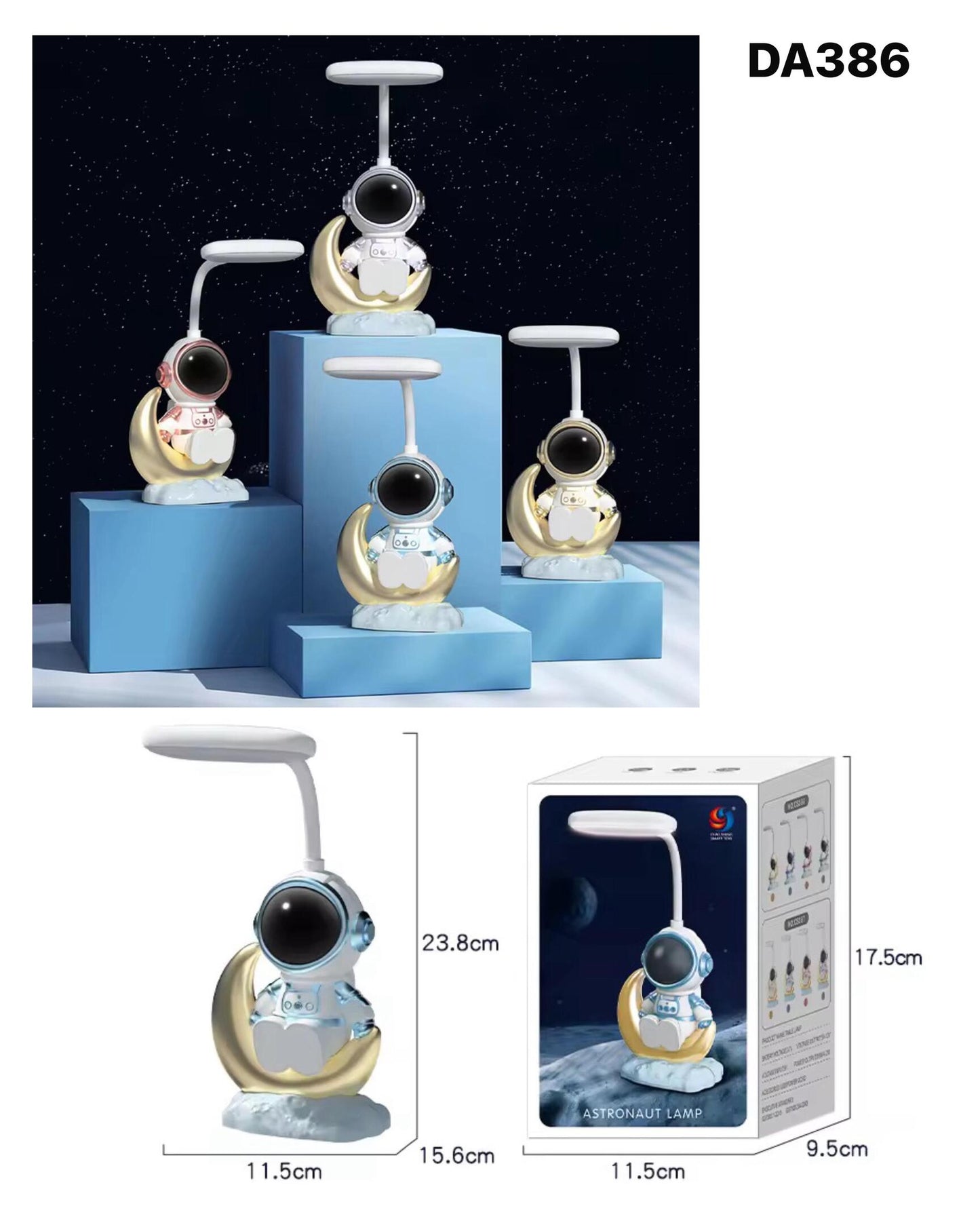 Astronaut led table lamp rechargeable