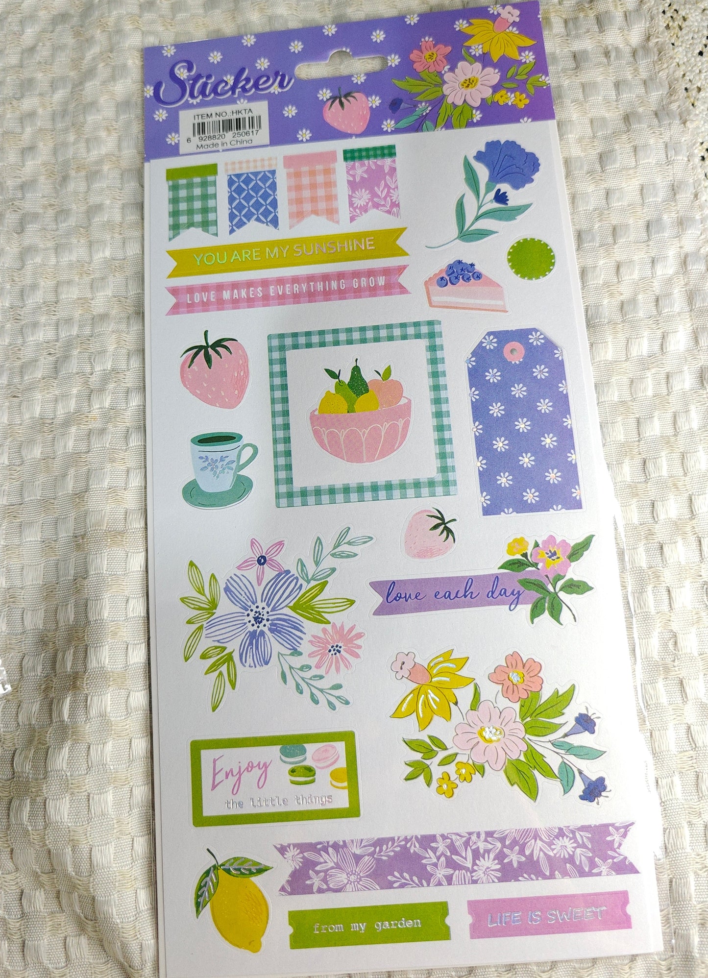 Pinteresty stickers spring/summer long sheet (HKTA)