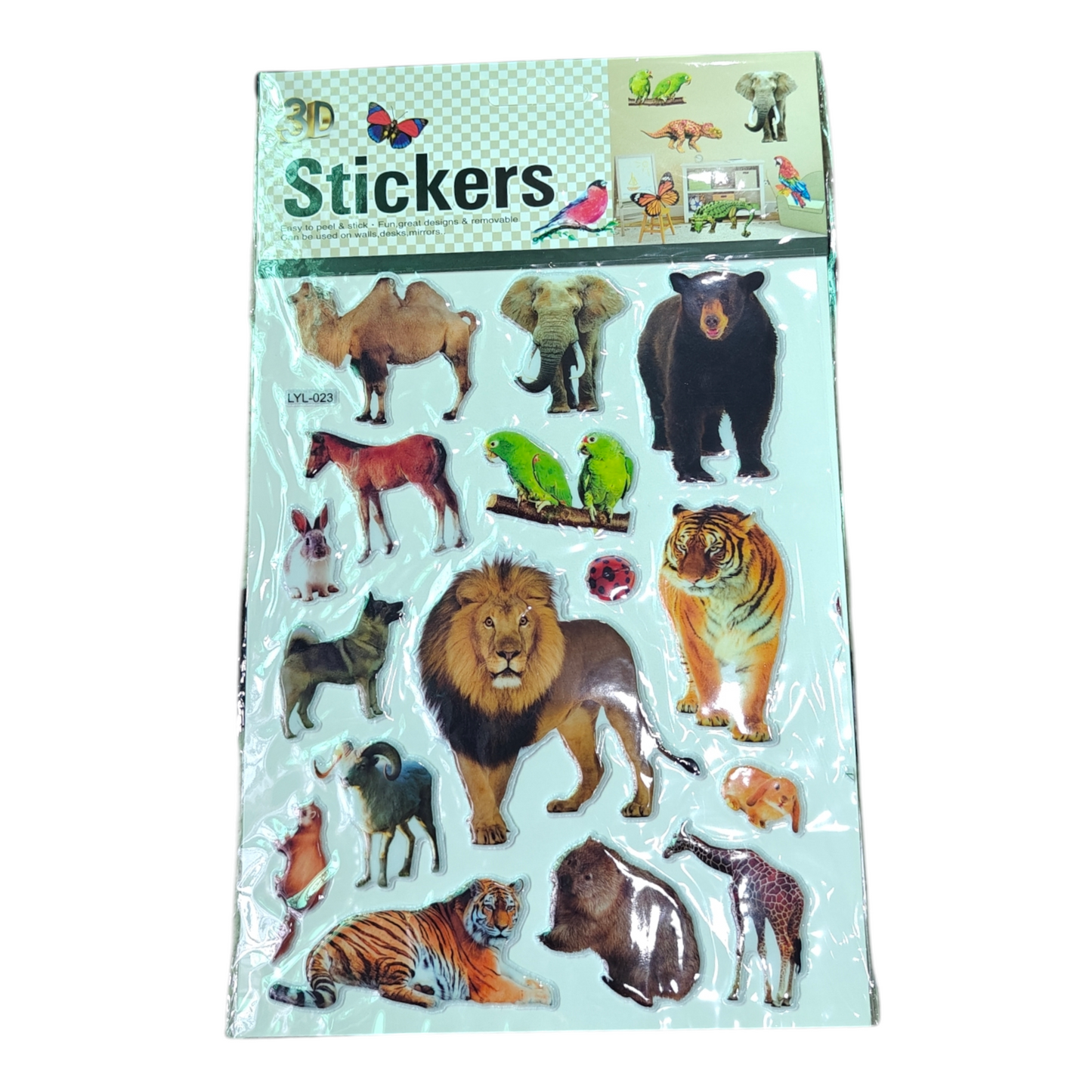 Animal stickers 3d