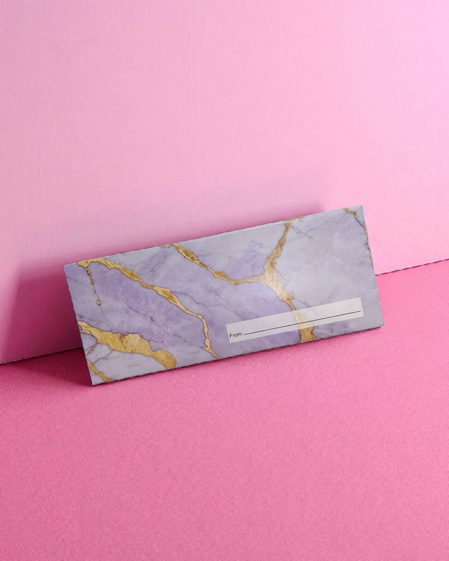 Pack of 6 money envelopes marble effect