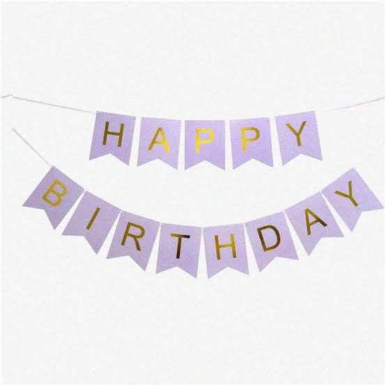 Happy birthday banner
