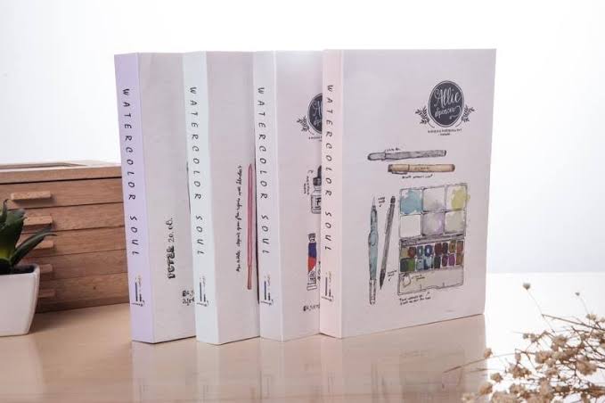 Allie Spencer Blank White Thick Paper Sketchbook/ art journal
