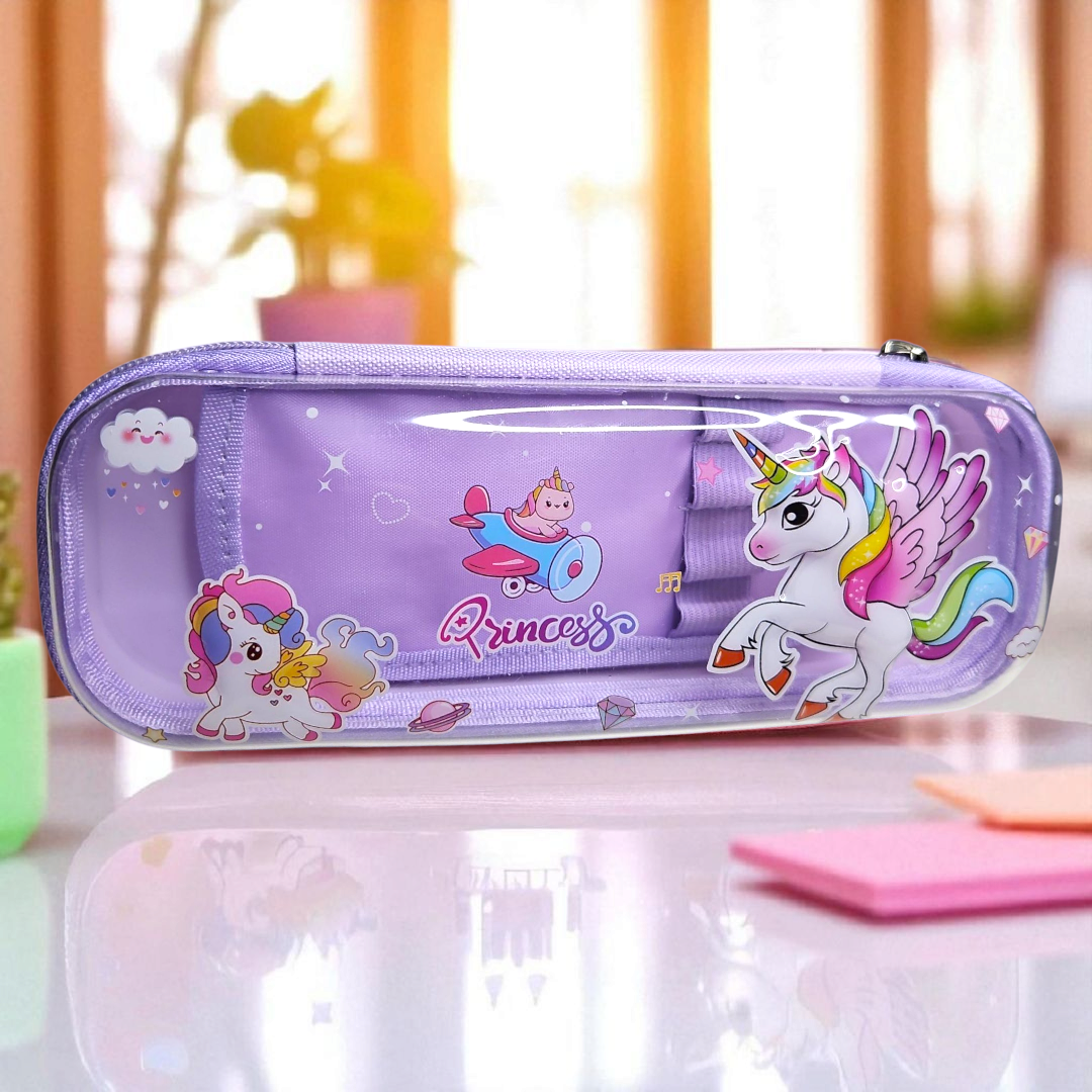 Zipper Pencil Pouch PVC Transaction Top