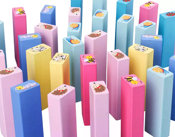 Colorful Jenga for kids (51pcs)