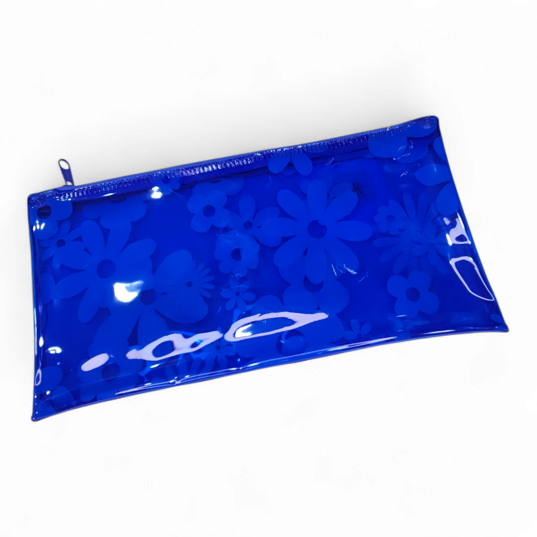 Transparent Zipper Pouch A6 Floral Multi Color