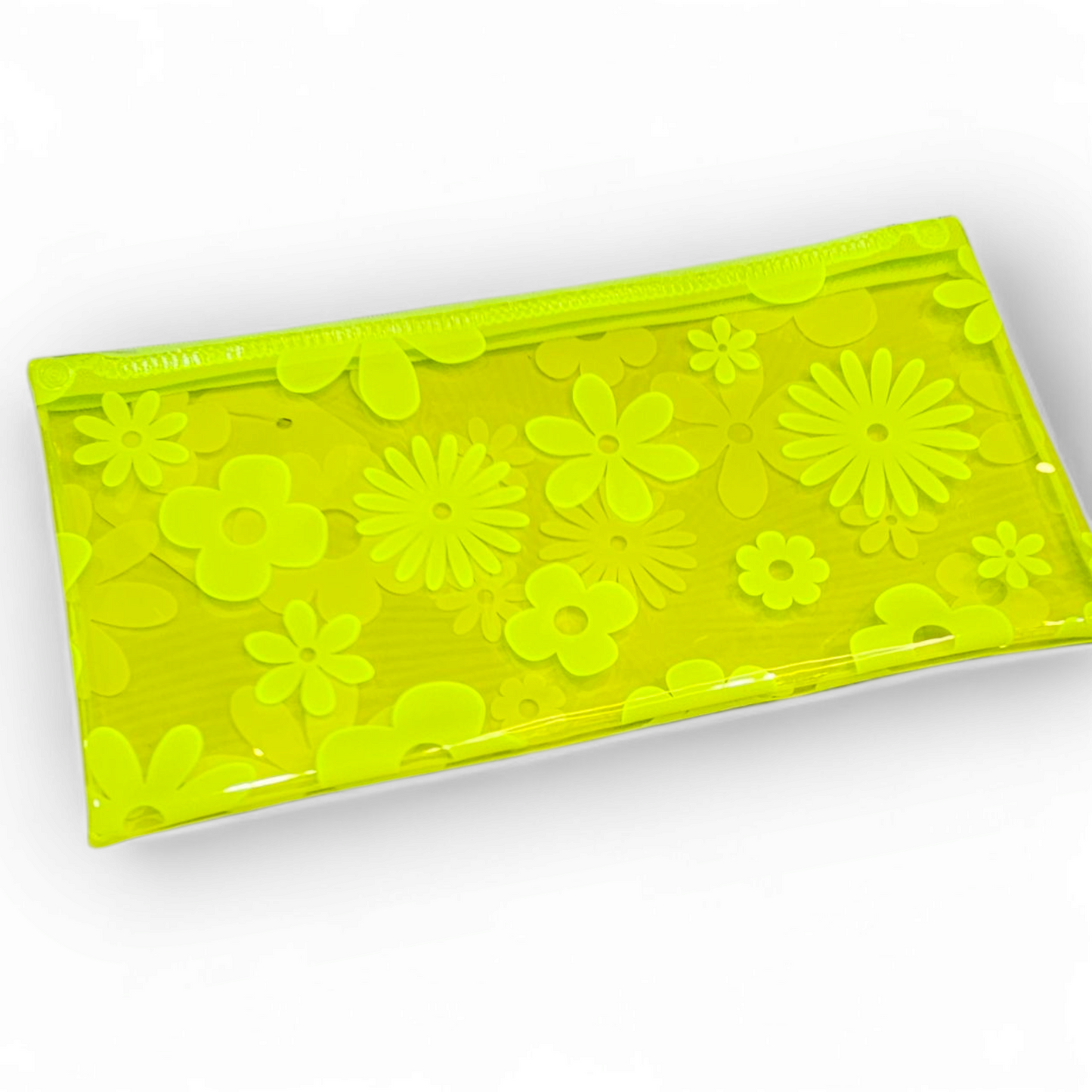 Transparent Zipper Pouch A6 Floral Multi Color