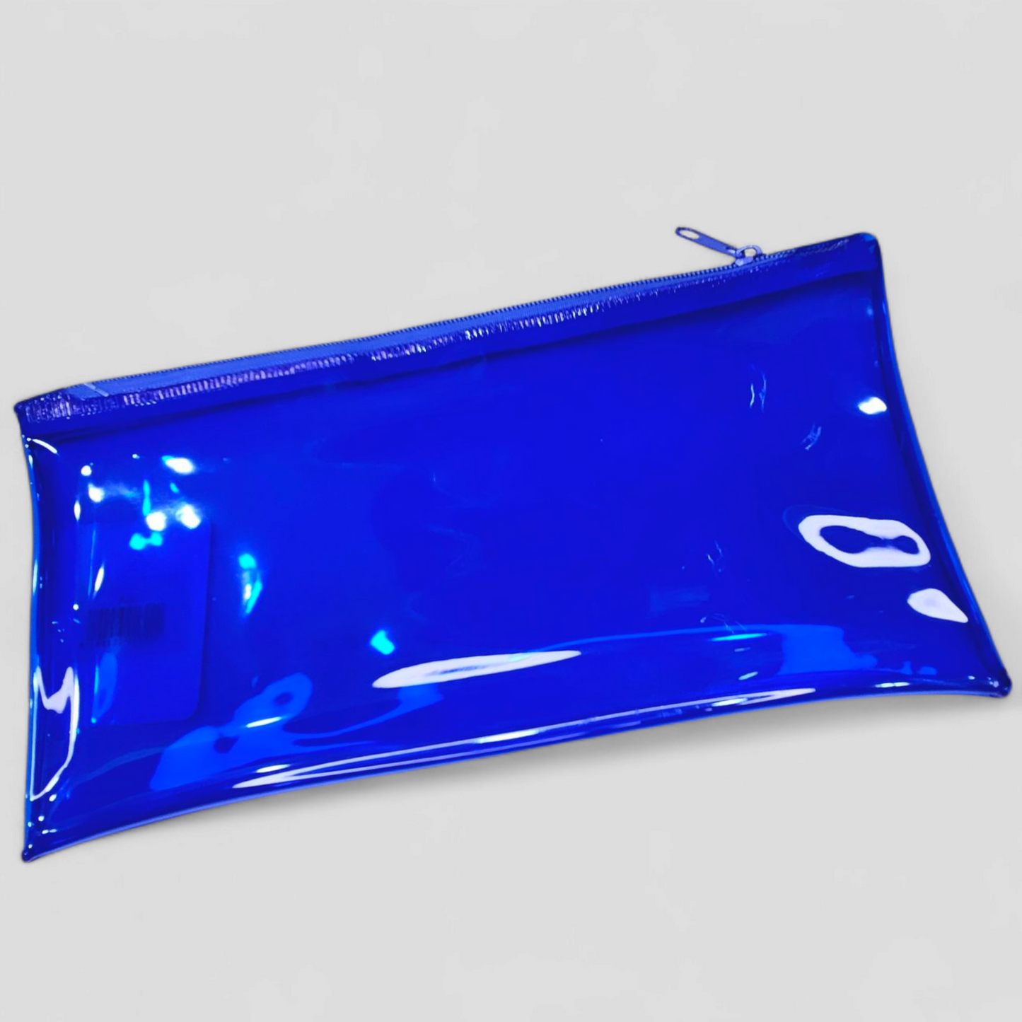 Transparent Zipper Pouch A6 Plain Multi Color Single Pcs