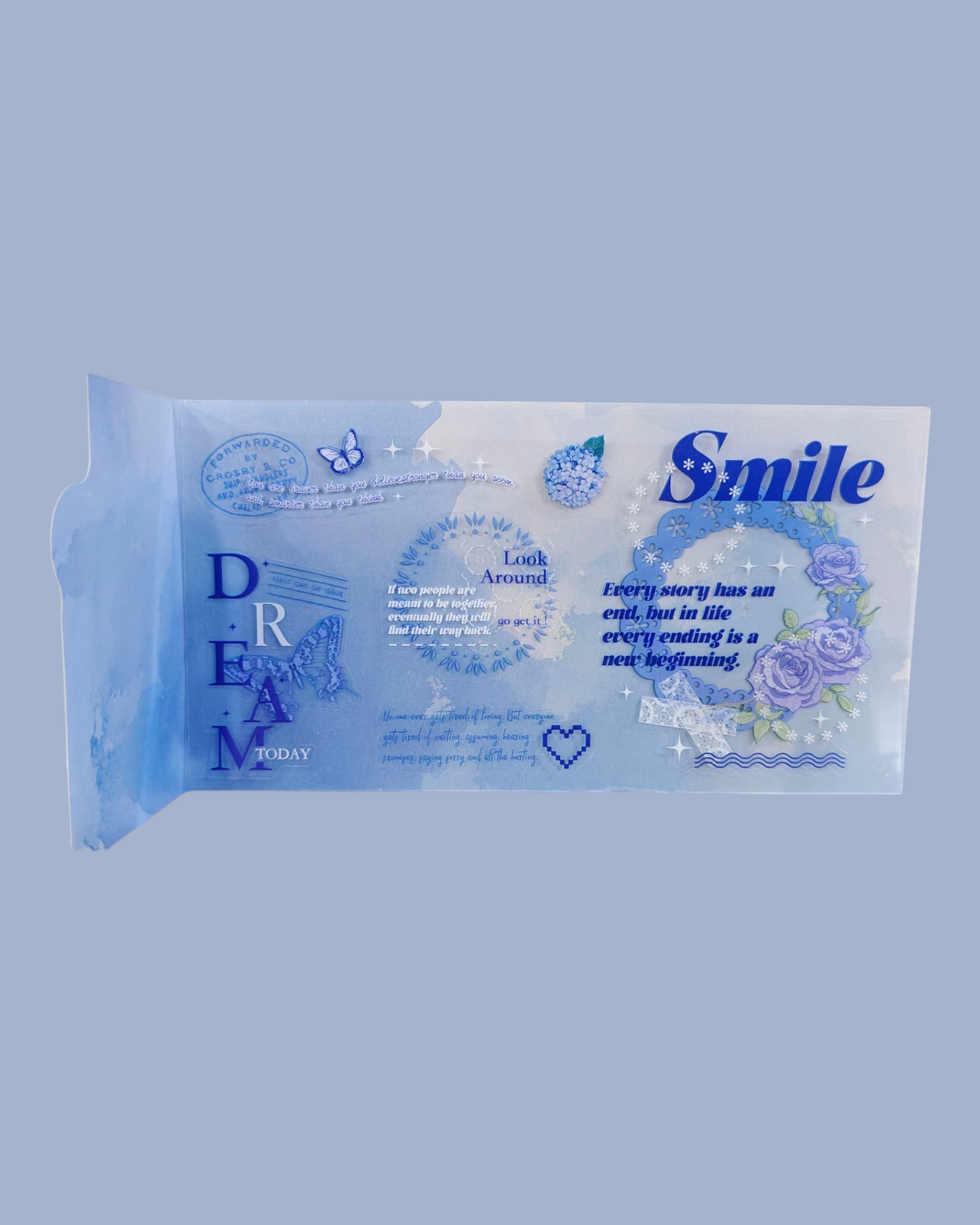 Blue lace sticker #SLFH