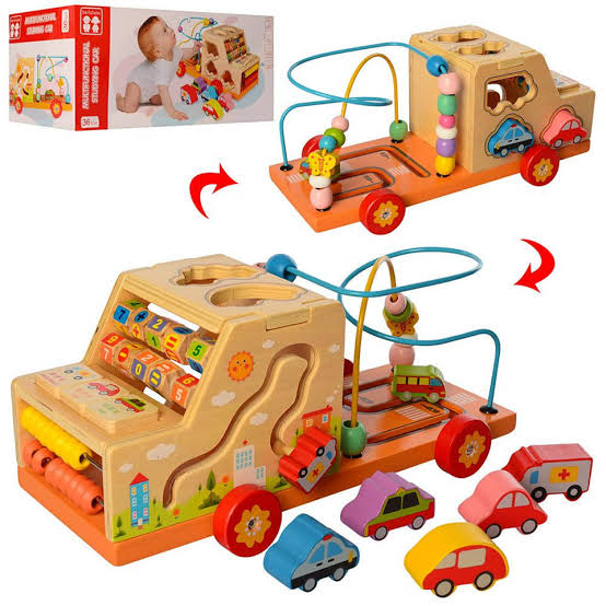 Wooden Multifunctional Studying Car