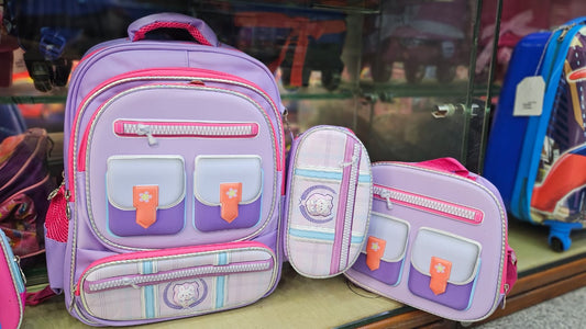 3 in 1 kids school bag with lunchbox bag & pencil pouch
