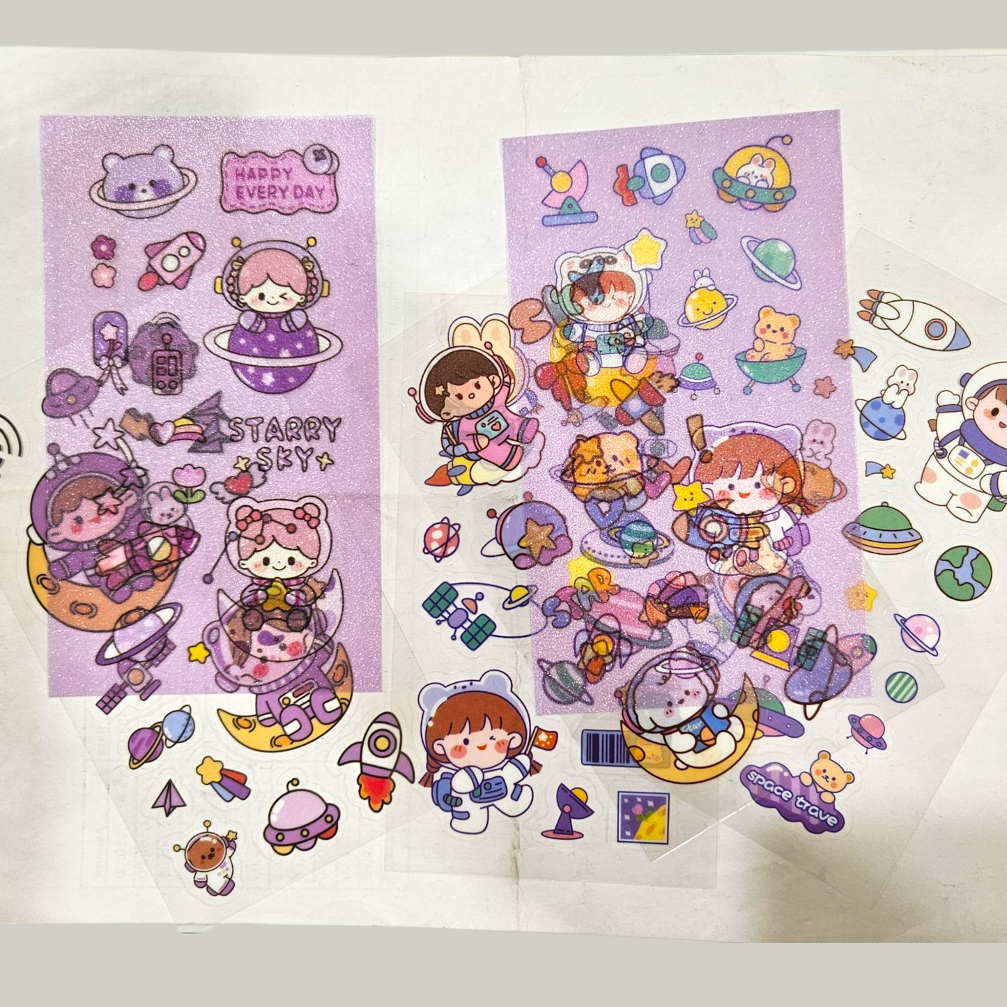 5 Sticker sheets
