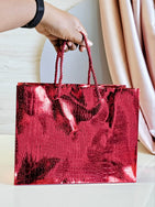 Shiny red goodie bag