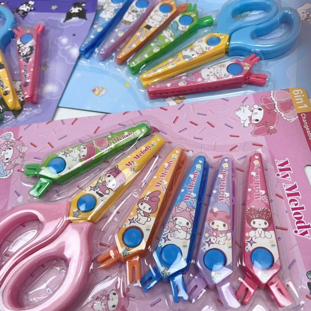 ZIG ZAG SCISSOR PLASTIC 6 STYLES