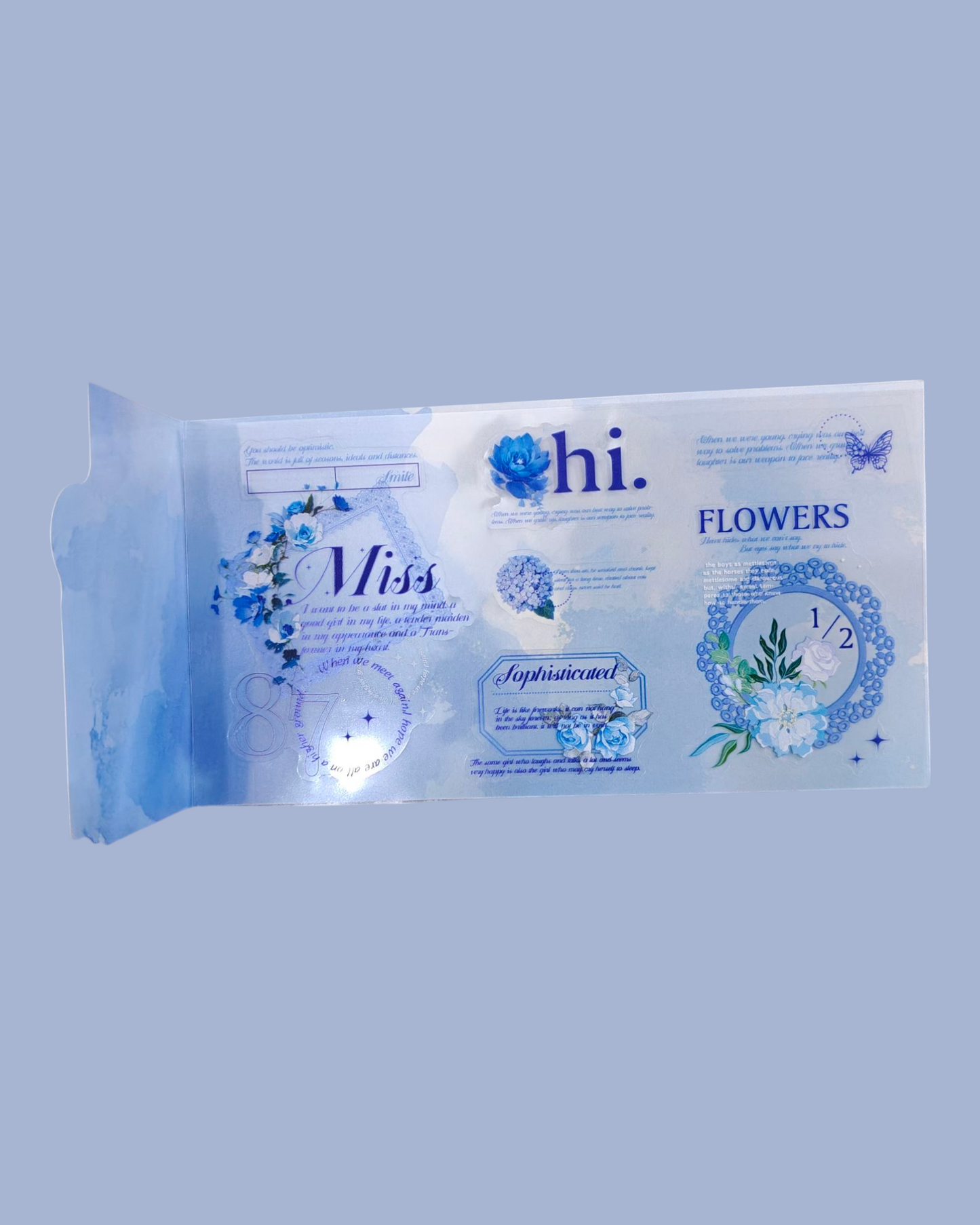 Blue lace sticker #SLFH
