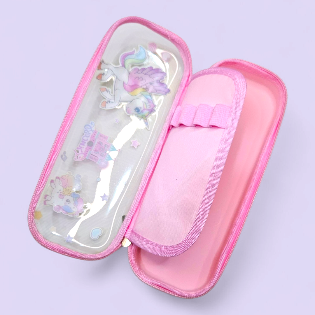 Zipper Pencil Pouch PVC Transaction Top