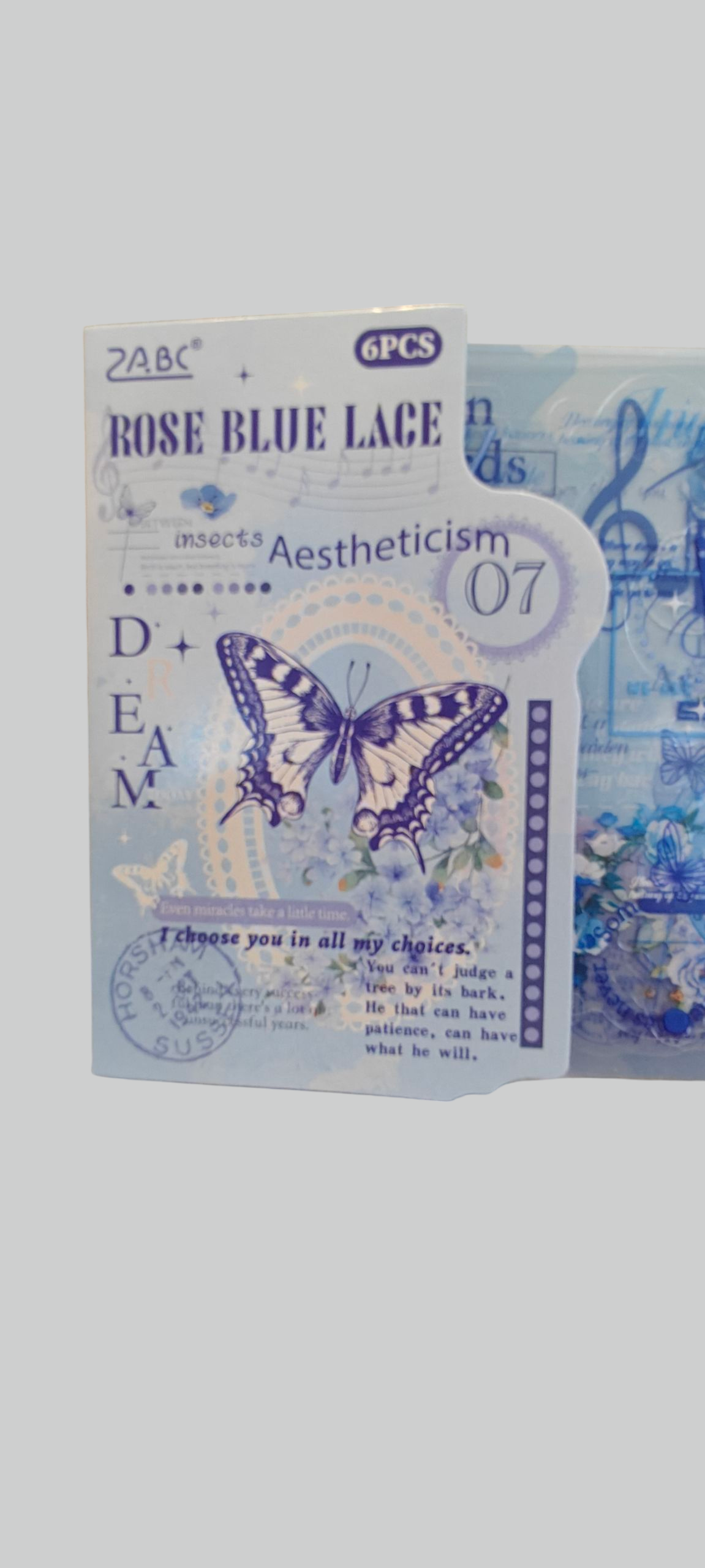 Blue lace sticker #SLFH