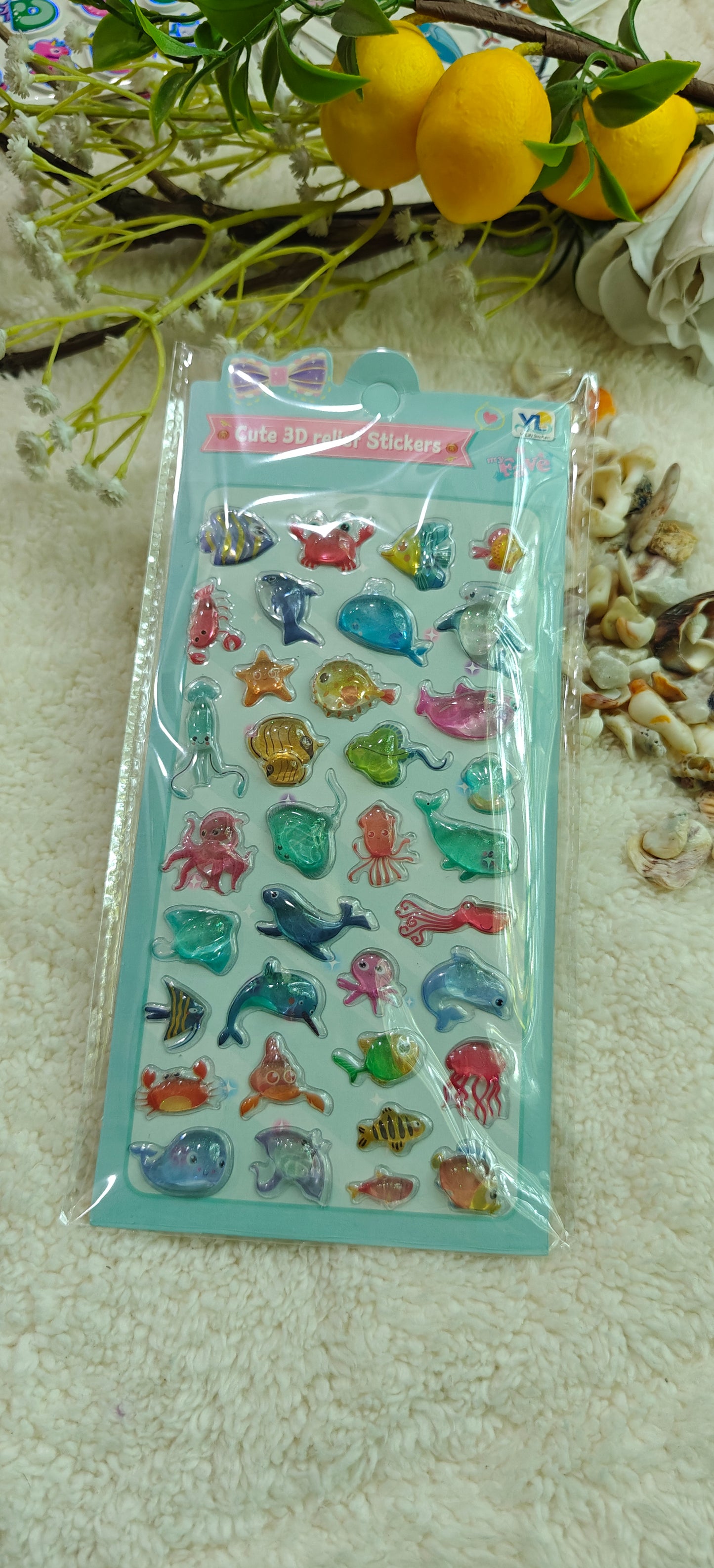 3d fish sticker (LYL)